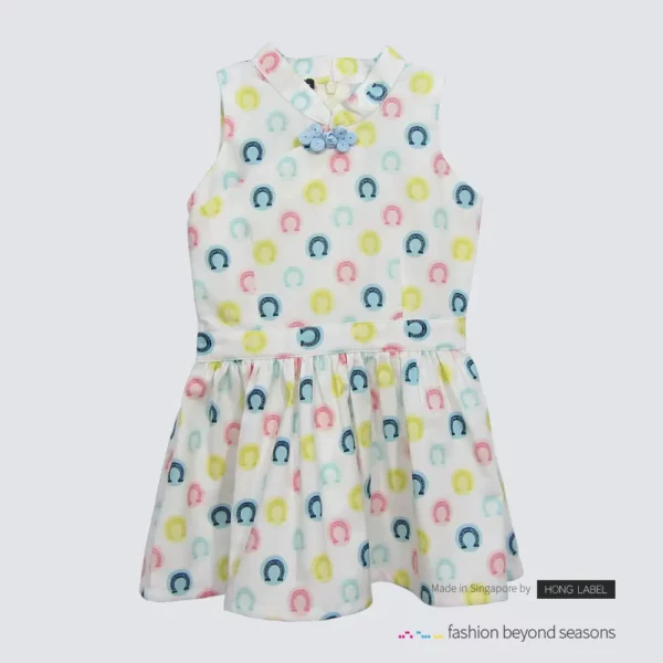 Girl mandarin collar dress